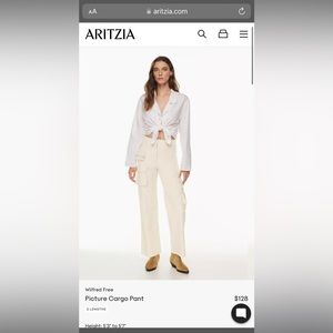 Aritzia picture cargo pant